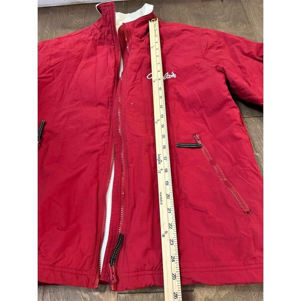Cabela's Men's Red Fleece Lined Windbreaker Jacket Size M‎ - Picture 5 of 7